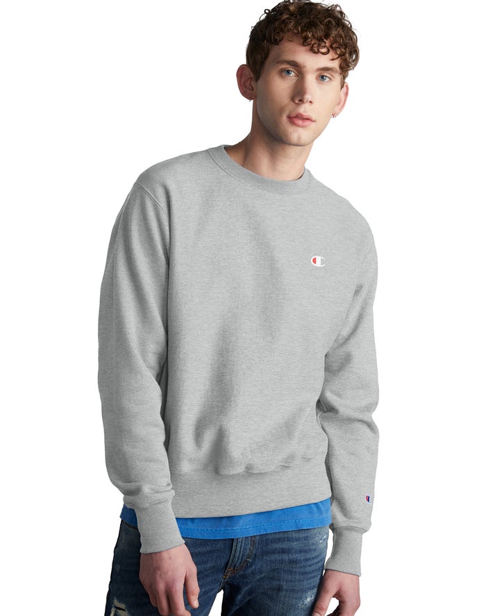 Sudadera Champion Hombre - Reverse Weave Crew ( Gris ) 2857013-FE